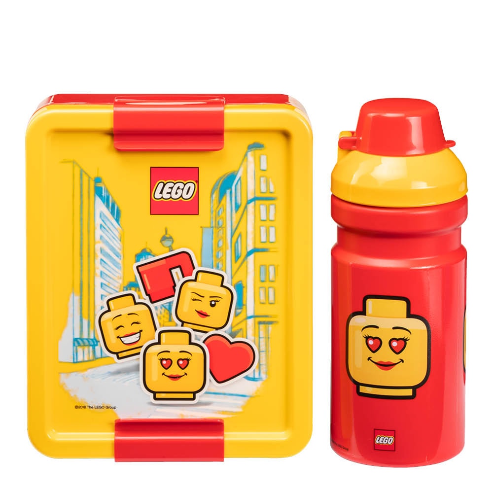 Lunchbox Set Ikonisk Figur Gul/Röd