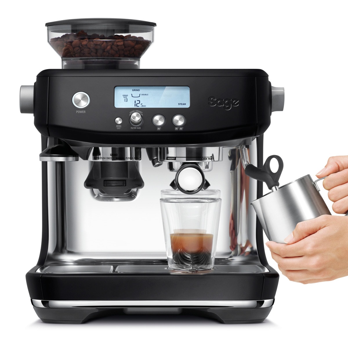 Sage The Barista Pro Espressomaskin Black Truffle