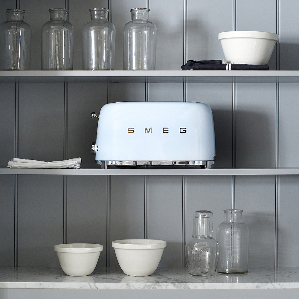 Smeg 50's Style Brödrost 4 skivor Vit