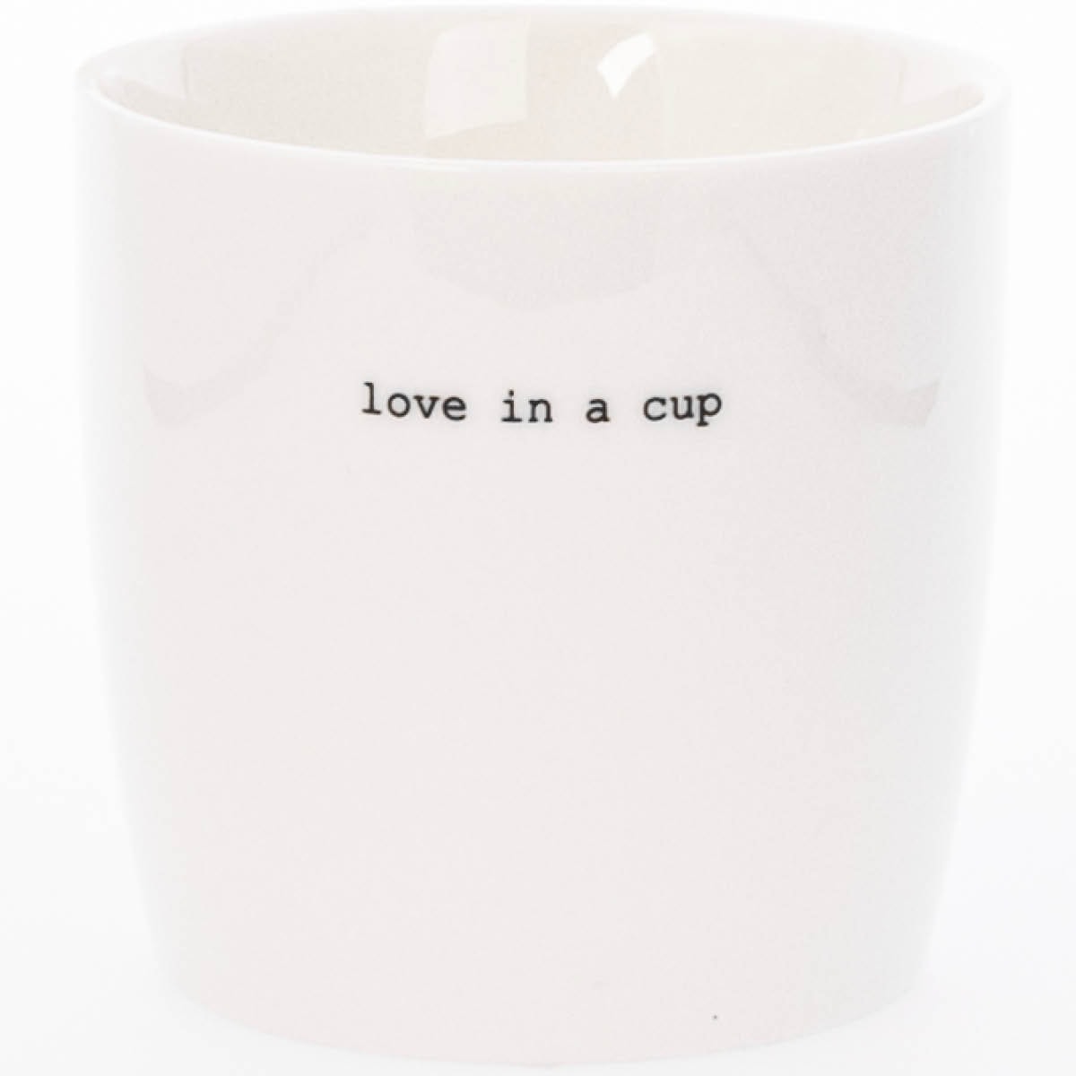 Sögne Mugg 30 cl Love in a cup Vit