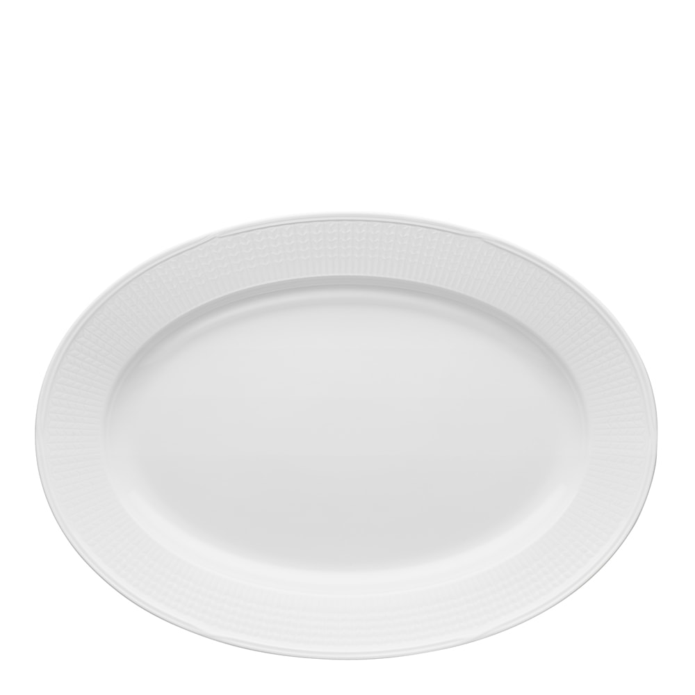 Swedish Grace Fat oval 40x29 cm Snö