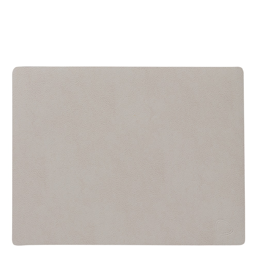 Leather Serene Rectangle Bordstablett 26x34 cm Cream