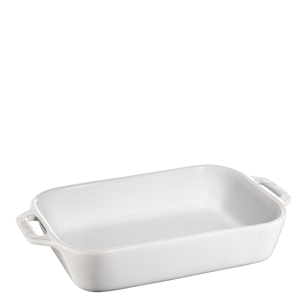 Ugnsform 27x20 cm Vit