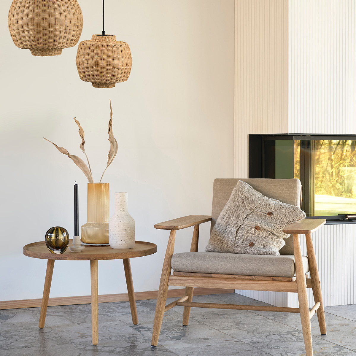 Otea Vas 14 cm Brun/Svart