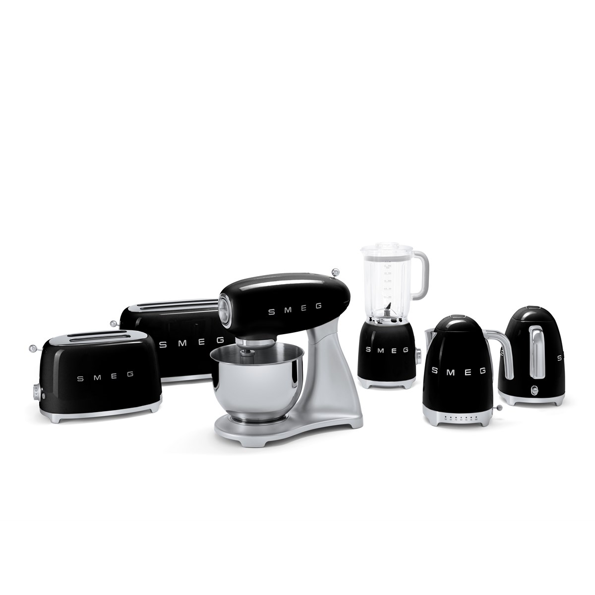 Smeg 50's Style Köksmaskin SMF02 4,8 L Svart