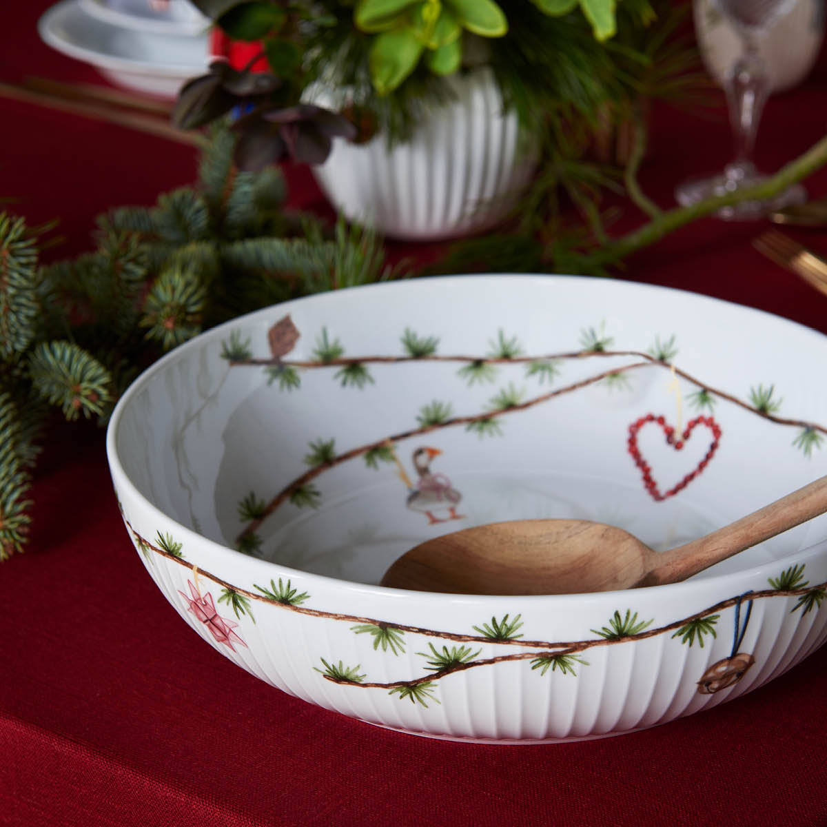 Hammersh?i Christmas Skål 30 cm Vit