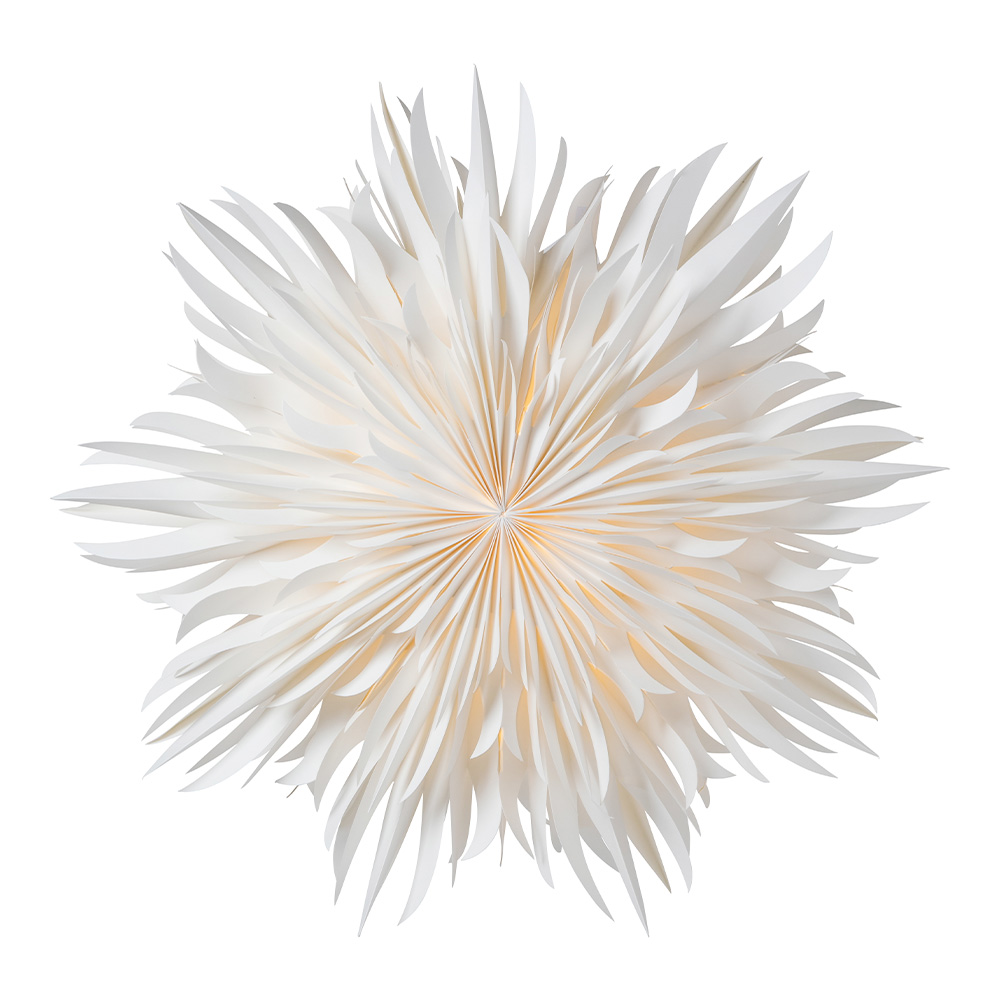 Eldig Julstjärna 52 cm Vit