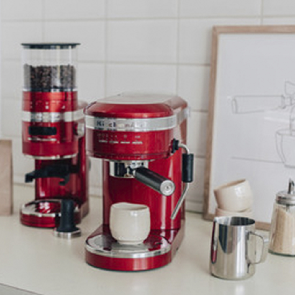 KitchenAid Artisan Espressomaskin Röd Metallic