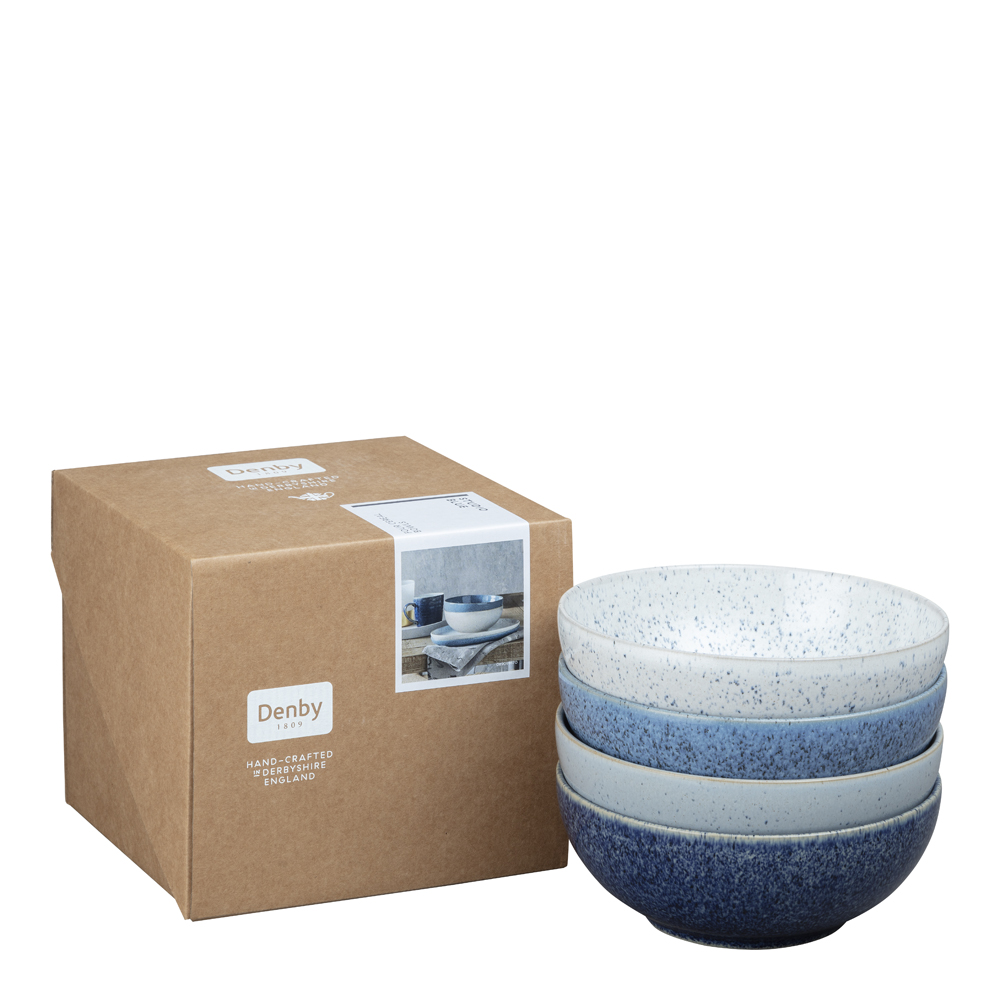 Studio Skål 17 cm 4-pack Blå