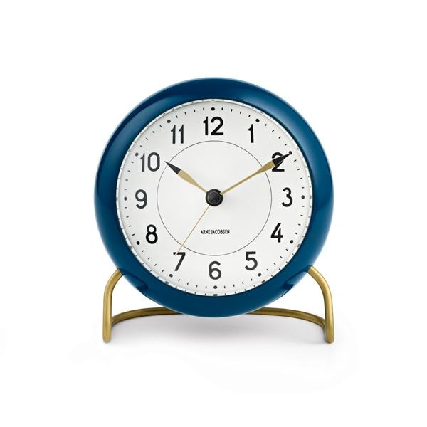 Station Bordsur 11 cm Blå/Mässing
