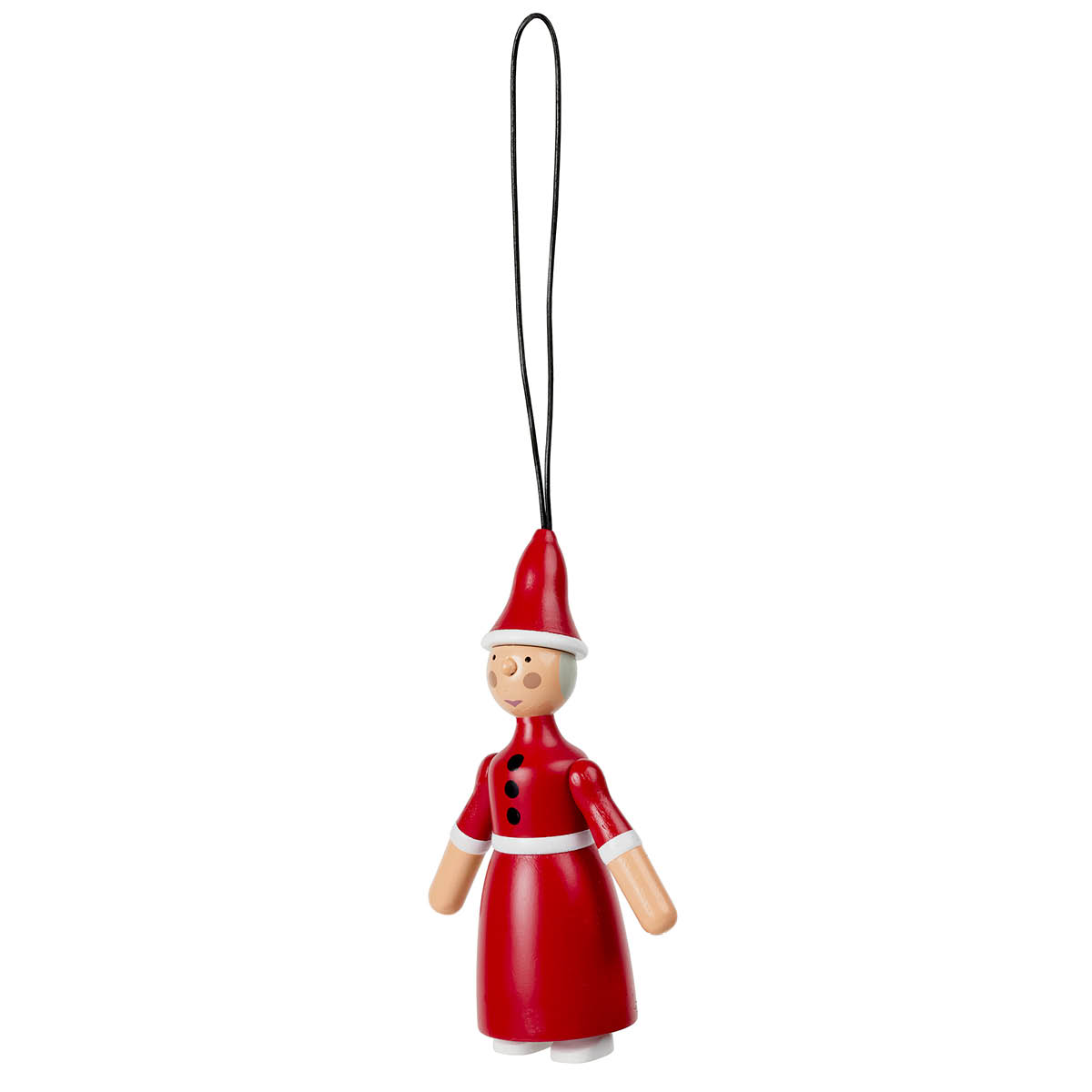 Kay Bojesen Ornaments Santa Claus & Clara 10 cm Röd/Vit