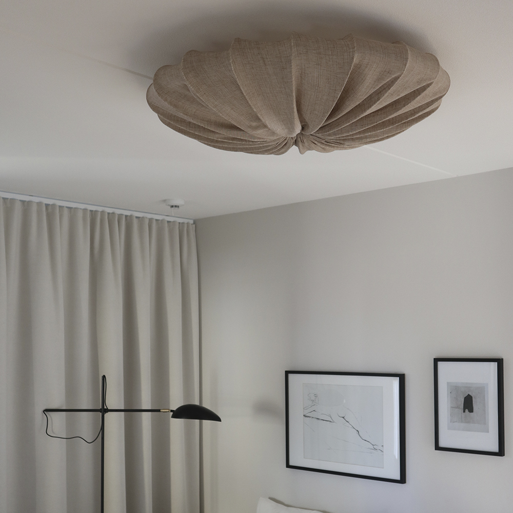 Anna Plafond Linne 80 cm Sand