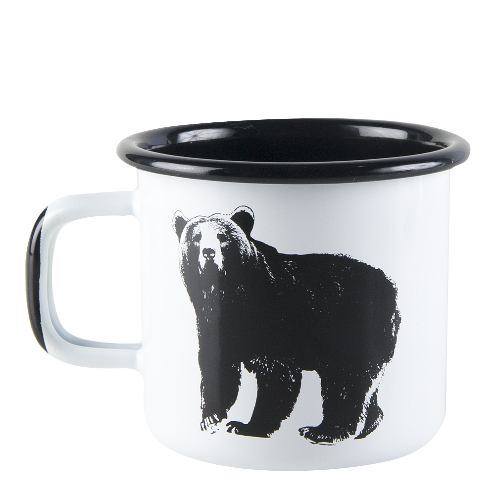 Nordic Emaljmugg Bj&ouml;rnen 37 cl Vit