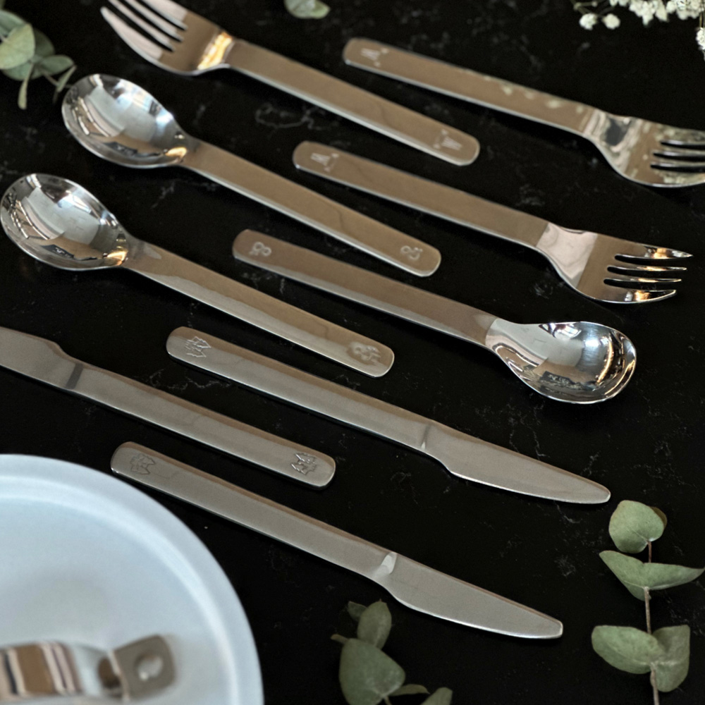 Lupo Barnbestick 9 delar Rostfri