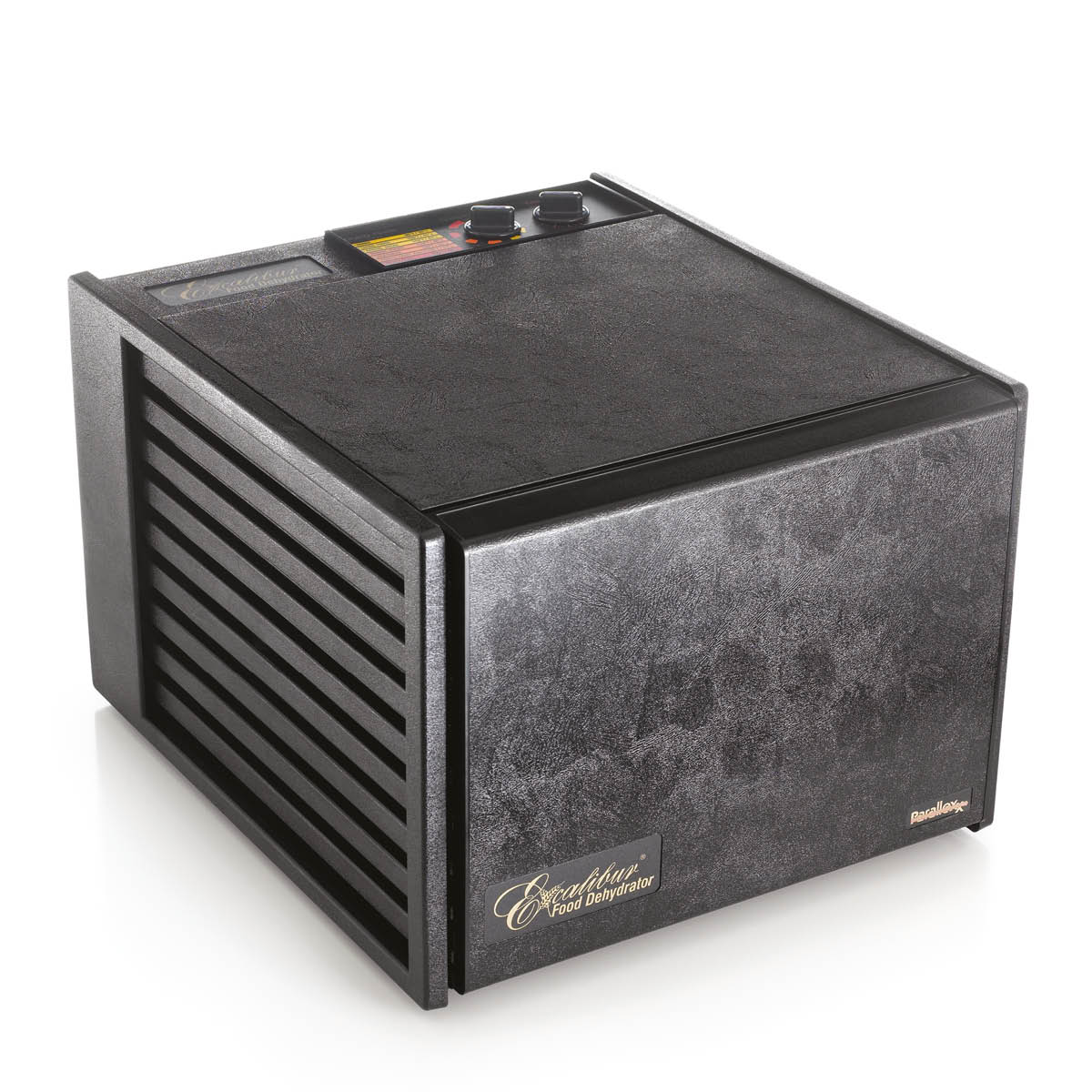 Mattork m/9 hyller 43 cm svart