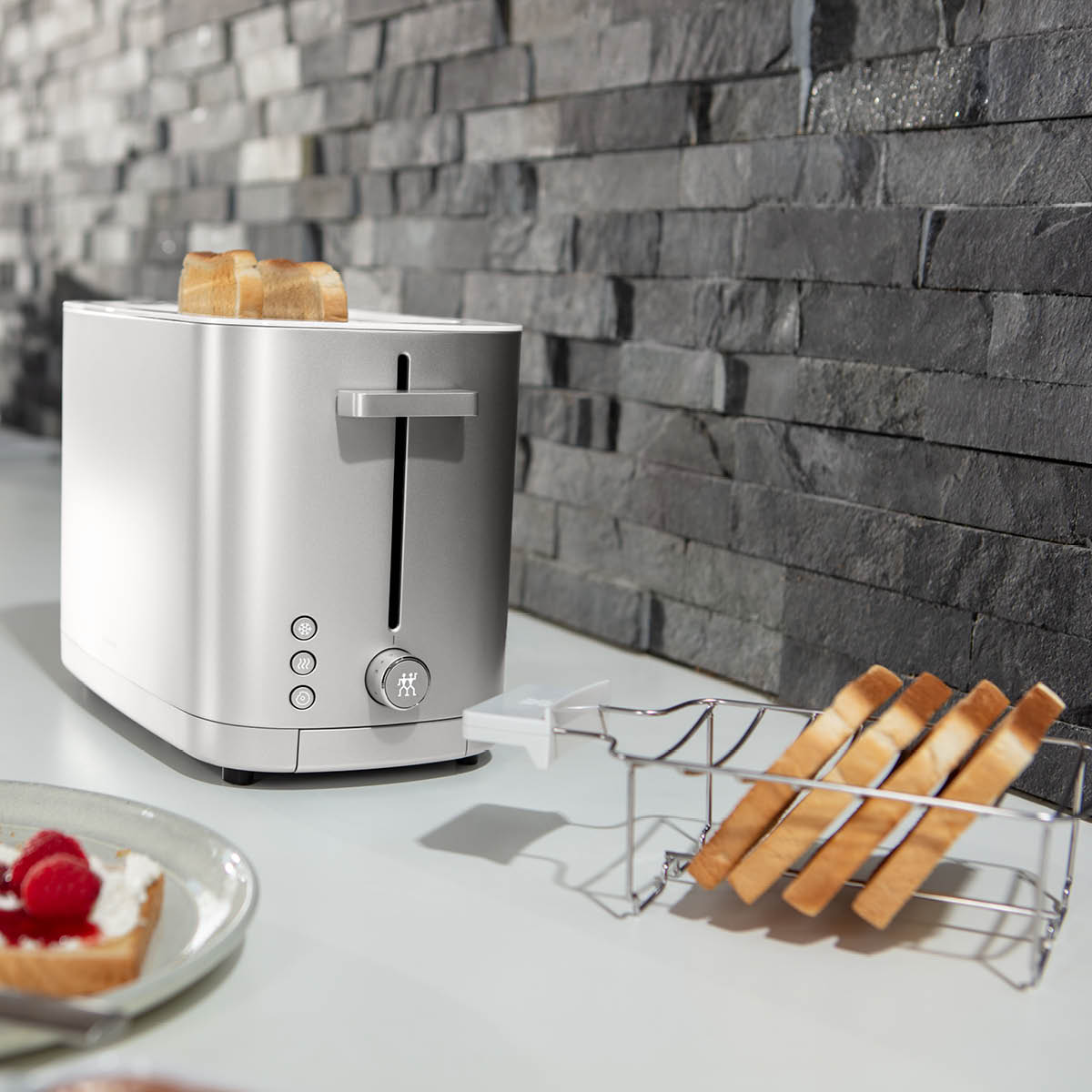 Enfinigy Brödrost 840-1000W 2 Skivor Silver