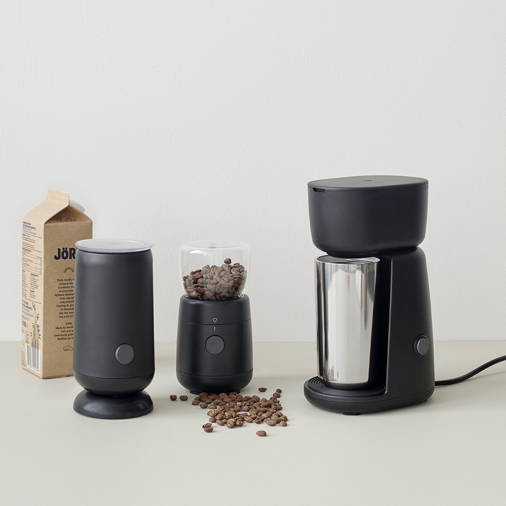 Foodie Elektrisk Mj&ouml;lkskummare Svart