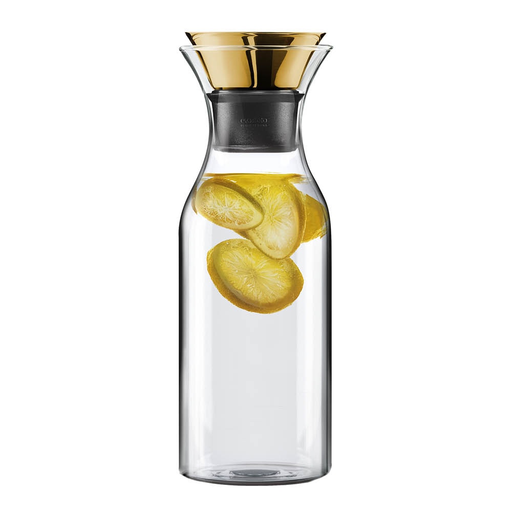 Kylskåpskaraff med vipplock 1 L Mässing