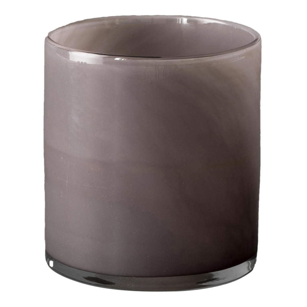 Lyric Ljuslykta Glas 12x14 cm Purple Grey