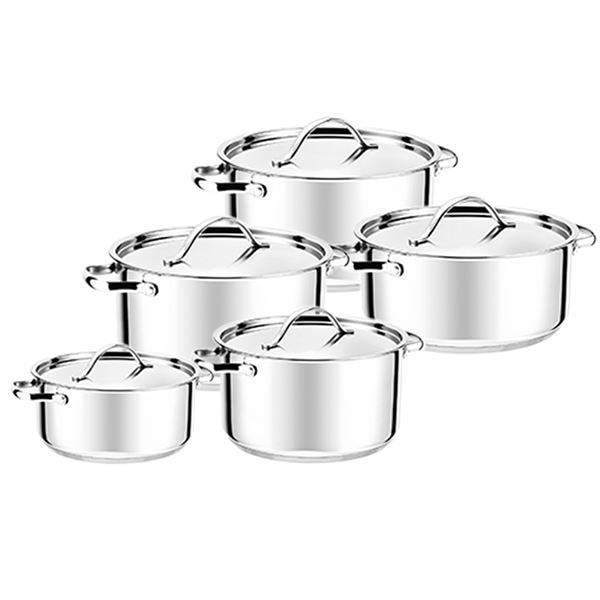 Rix Grytset 5 Delar 1,3/2,4/3,2/4/6,7L Blank