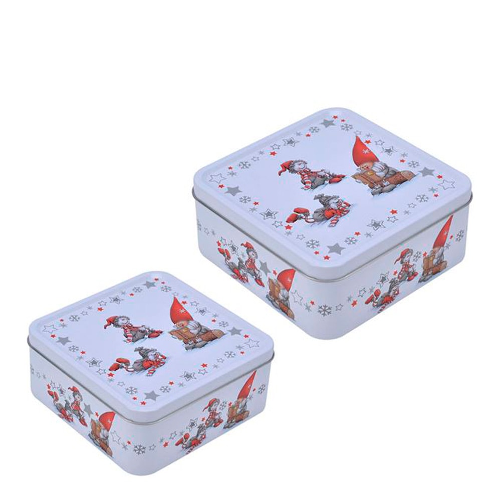 Julsnack Kakburk 2-pack Vit/Röd