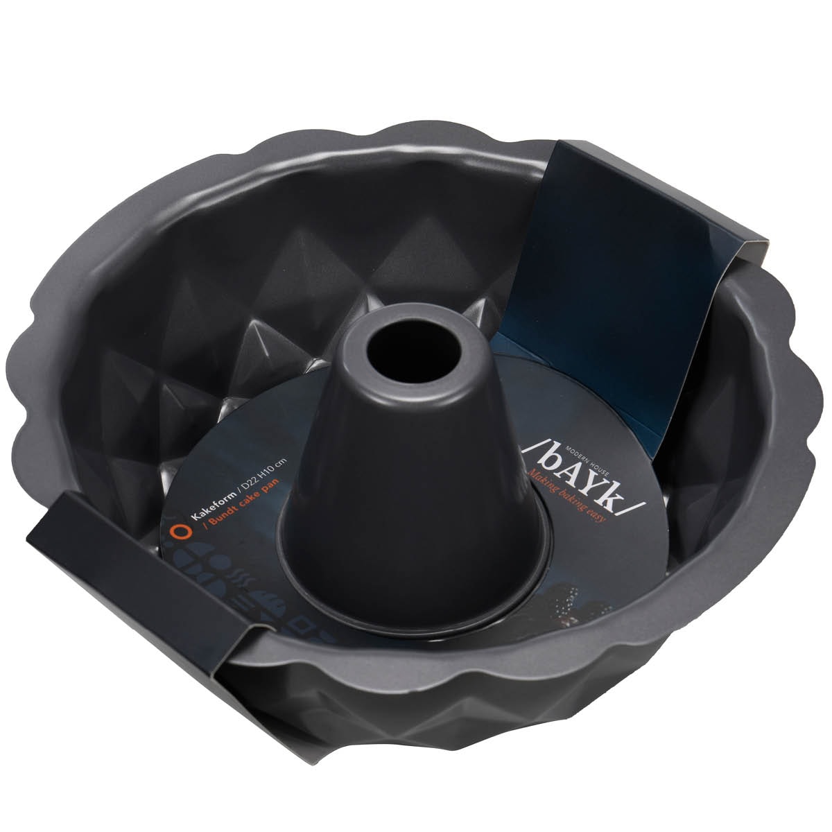 bAYk Bakform 22 cm 1,5 L Kolstål