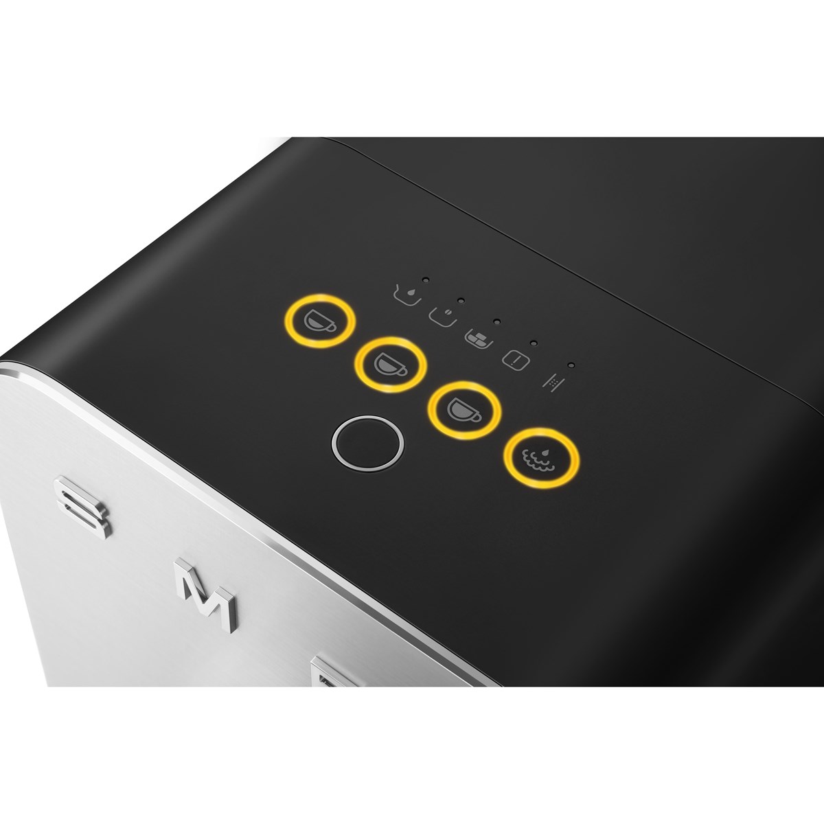 Smeg Helautomatisk Kaffemaskin med mjölkskummare Svart