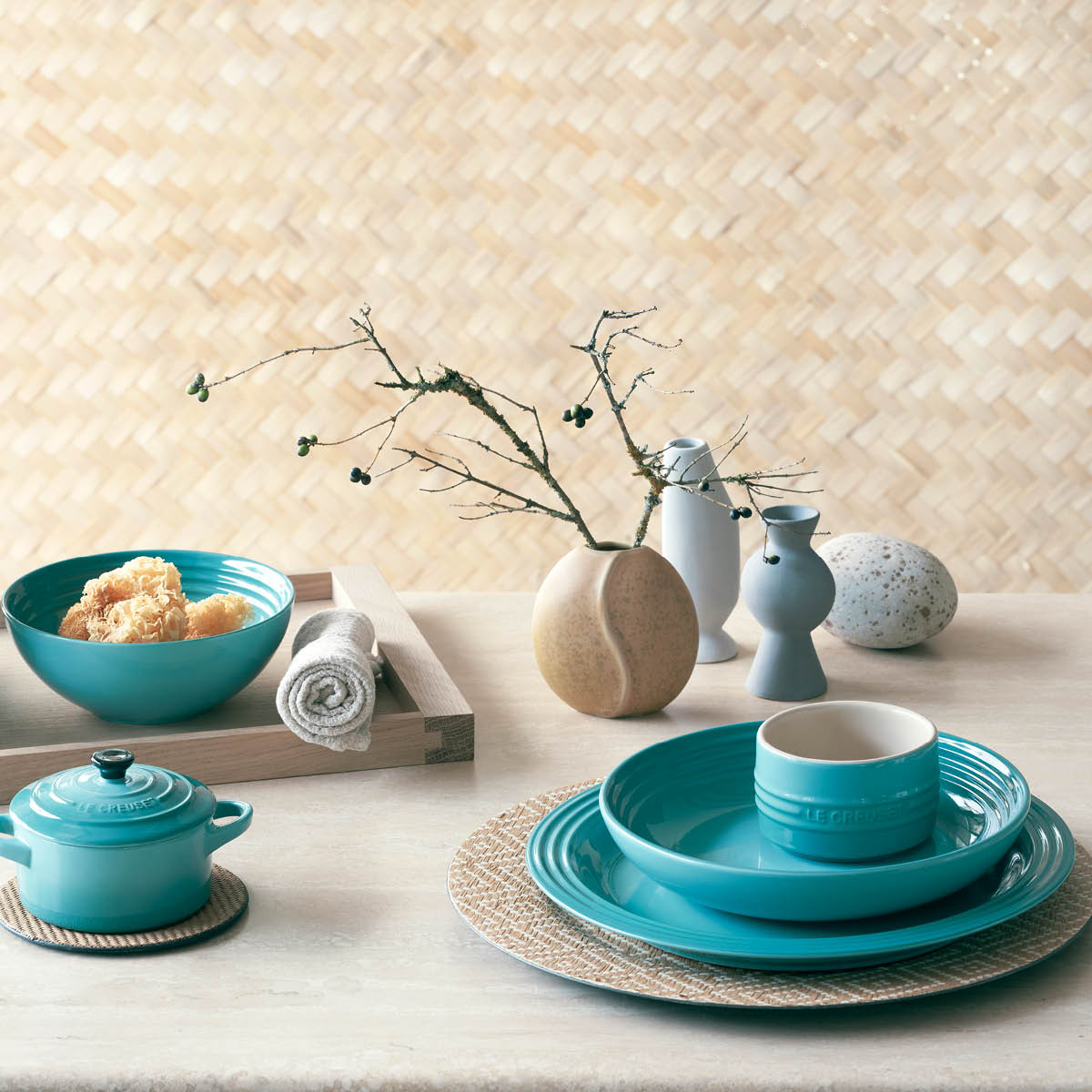 Signature Tallrik flat Stengods 22 cm Caribbean