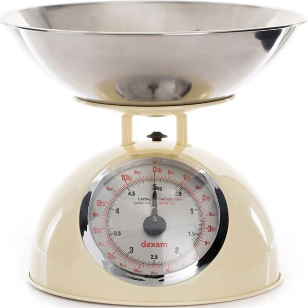 Köksvåg 2L Skål cream