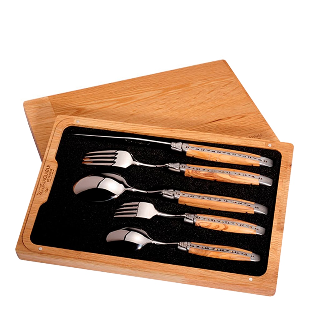 Bestickset 5 delar Olivträ