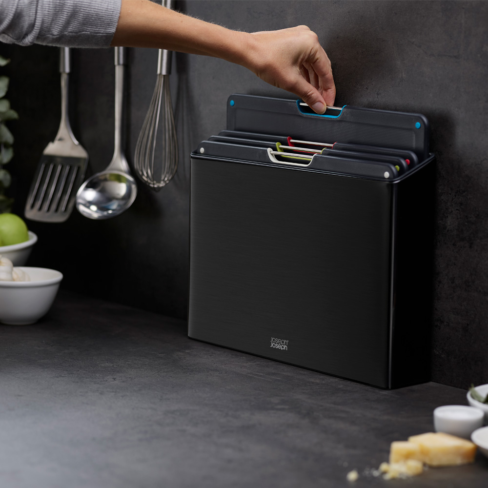 Folio Steel Skärbräda Set 35,5x26,5 cm Svart