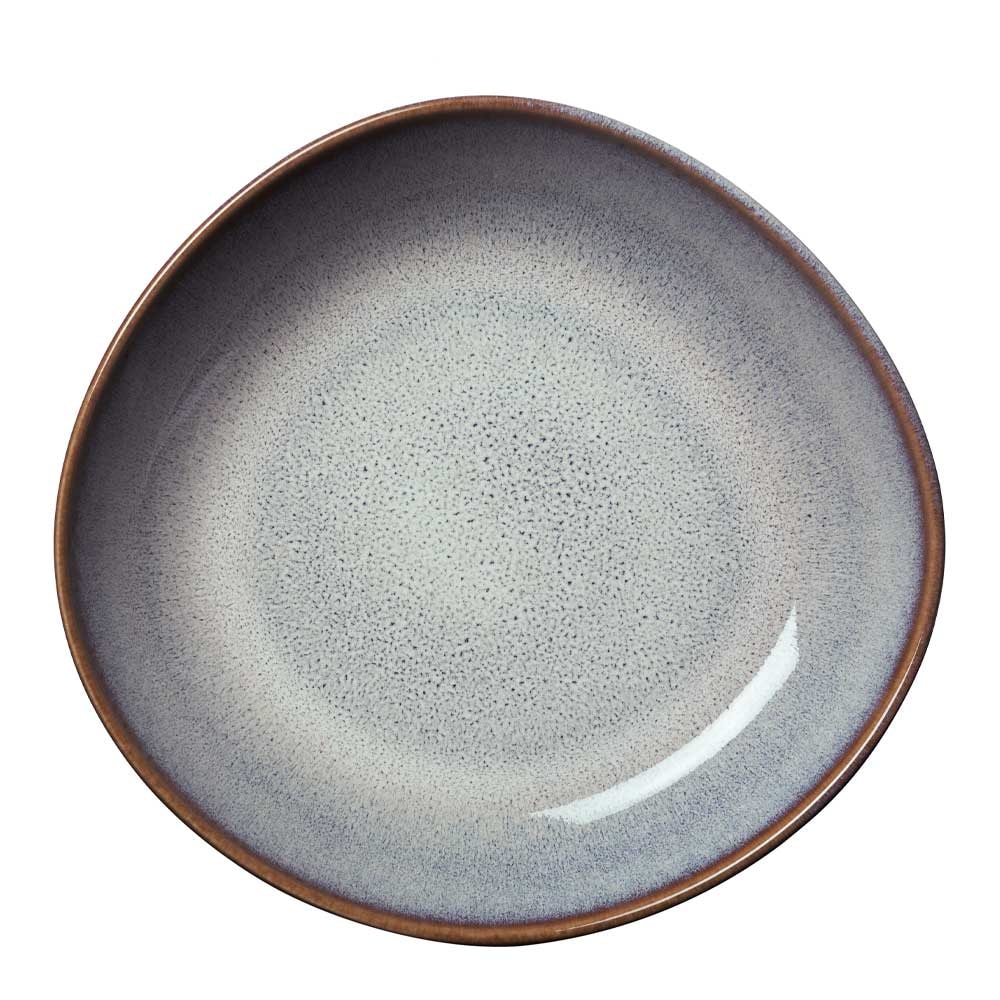 Lave beige Skål Flat 22 cm