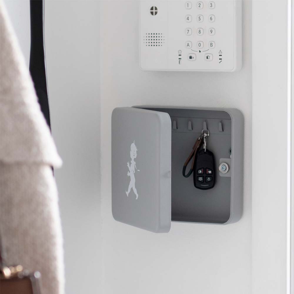 Nyckelskåp 17x16 cm Grå matt