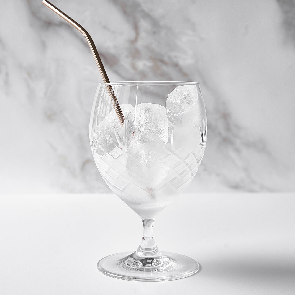 Crispy Eightball Glas på fot 55 cl 2-pack Klar