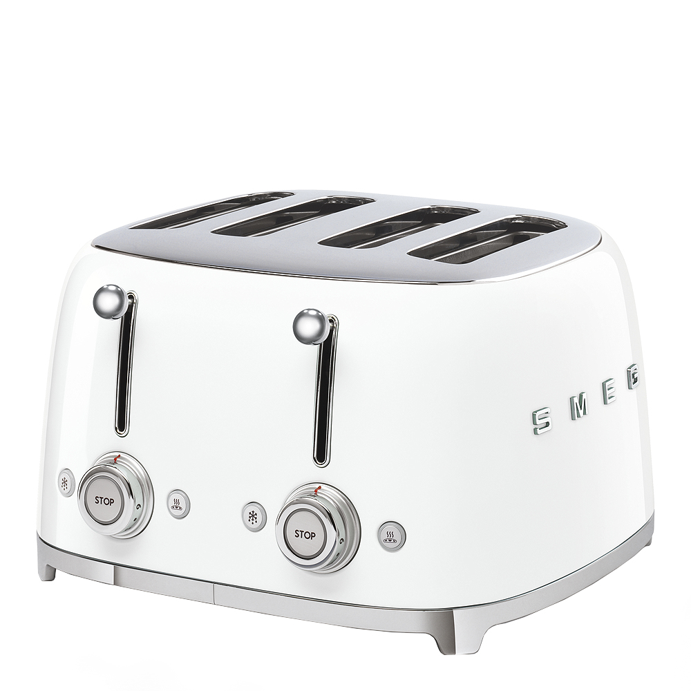 Smeg 50's style Brödrost 4 skivor kvadrat Vit