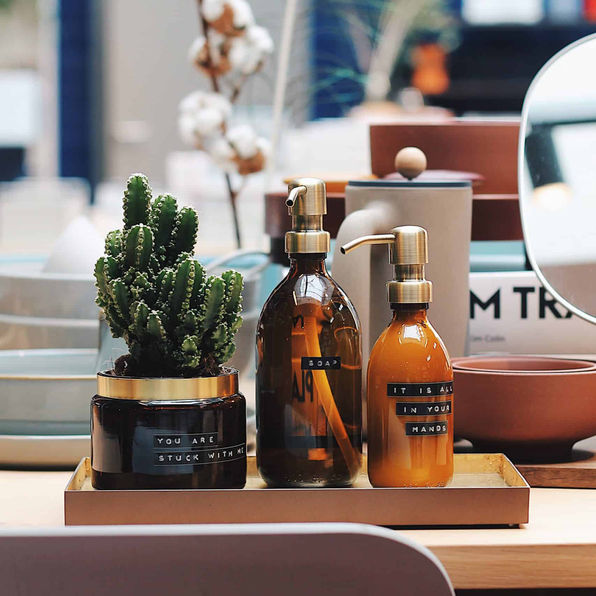 Handkräm med pump 0,25 L Svart/Brun