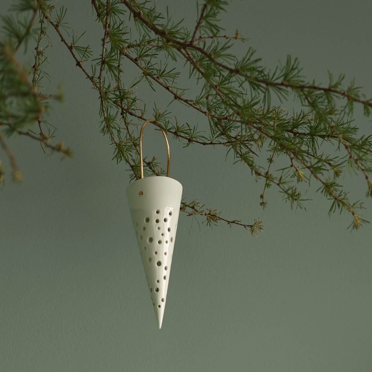 Nobili Julstrut 15,5 cm Snövit