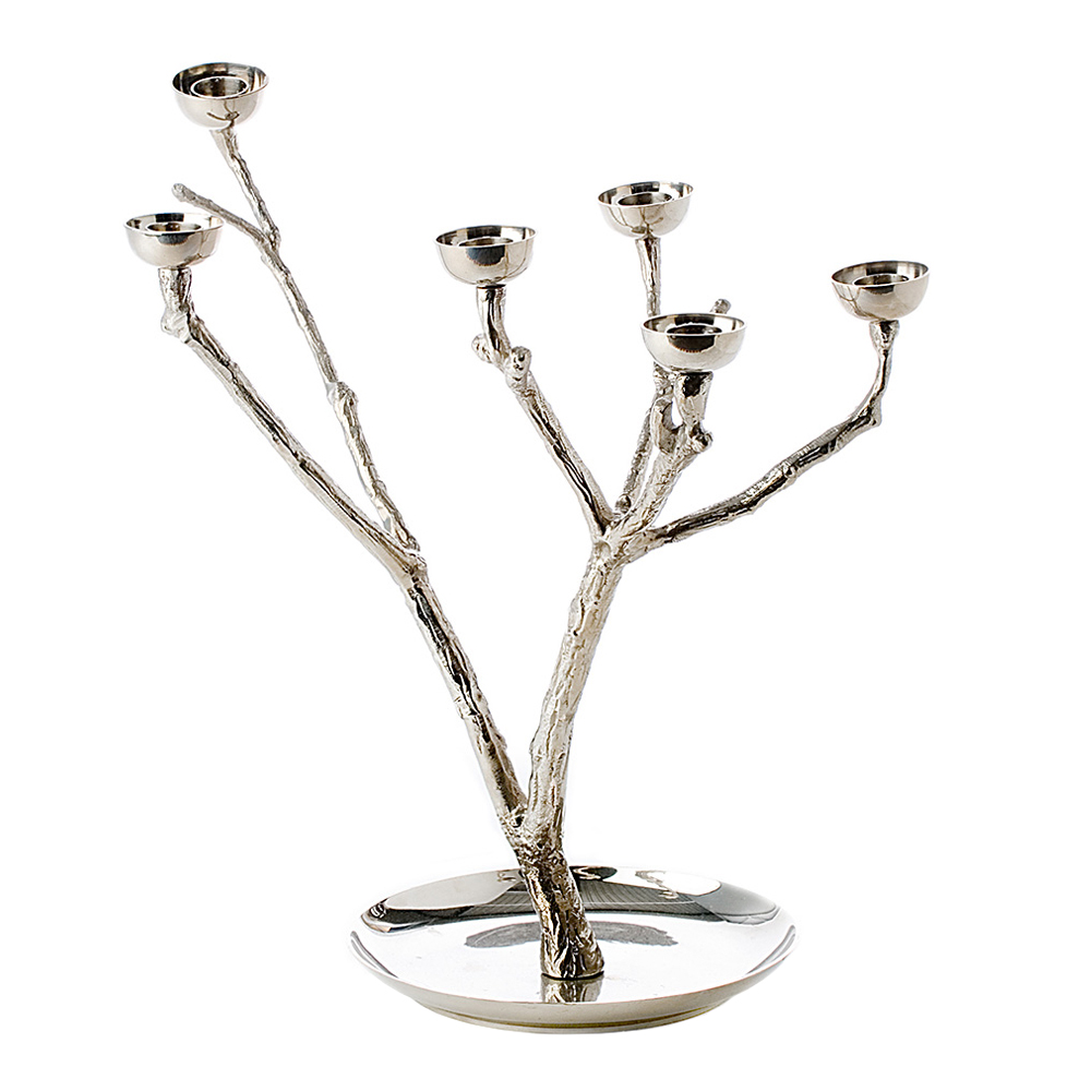 Twiggy Kandelaber 35 cm Silver