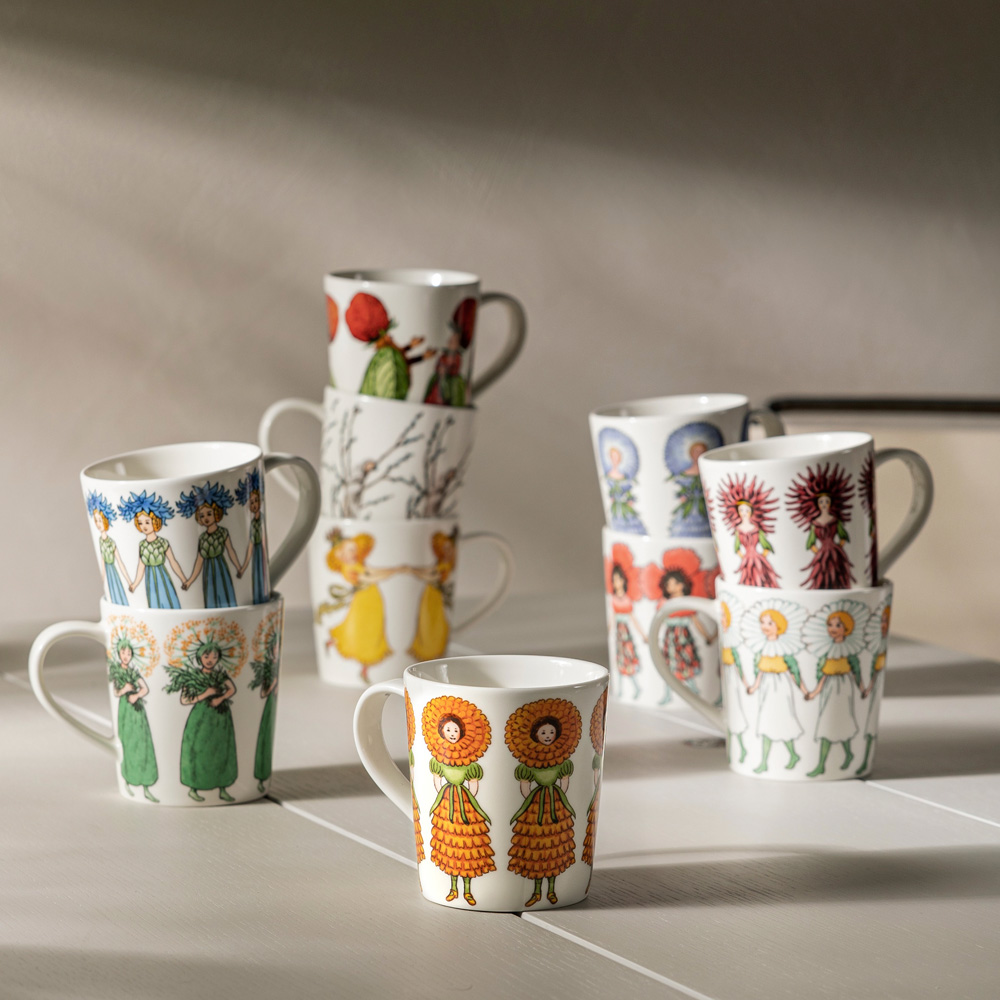 Elsa Beskow Mugg/öra Fru Ringblomma 40 cl