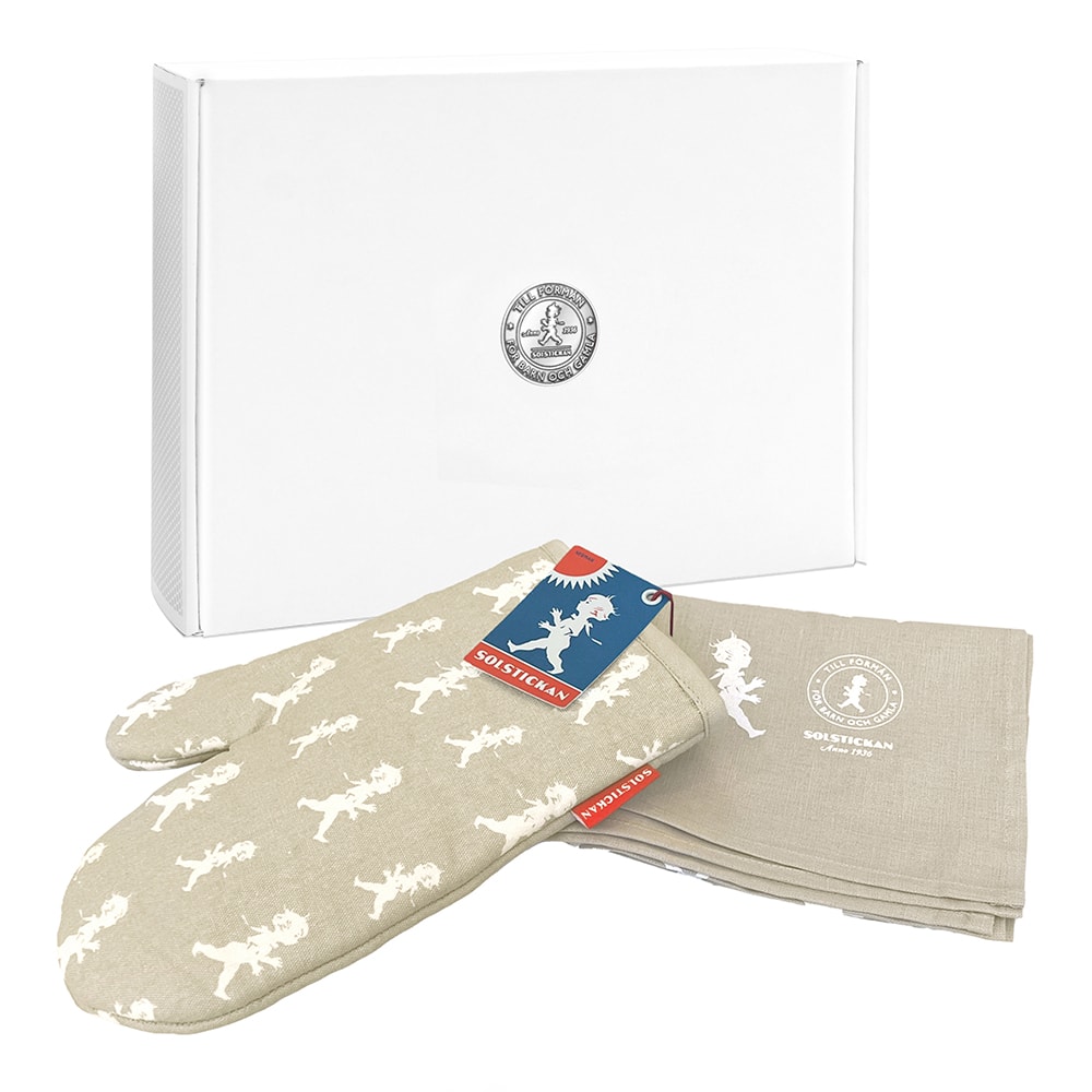 Handduk + Grillvante Sand