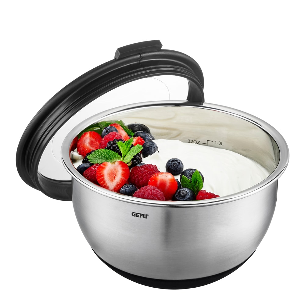 Muovo Skål/Lock Rostfri 16 cm