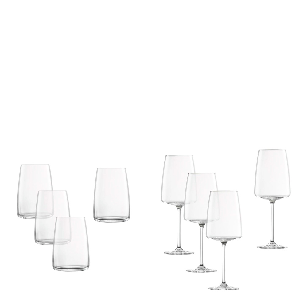 Vivid Senses Vinset 8 glas Klar