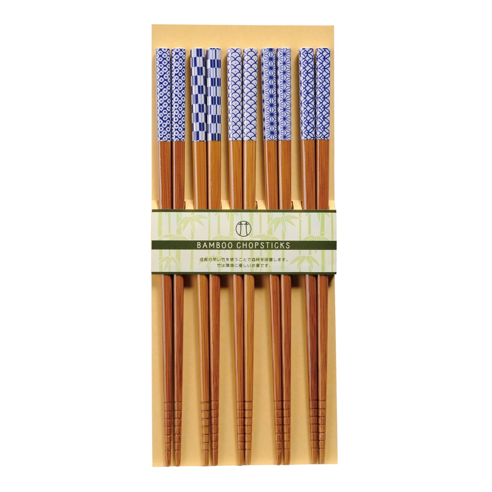 Ätpinnar Susutake-Komon 5-pack Blå/Vit