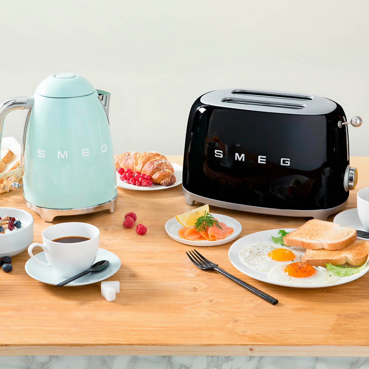 Smeg 50's Style Brödrost 2 skivor Svart