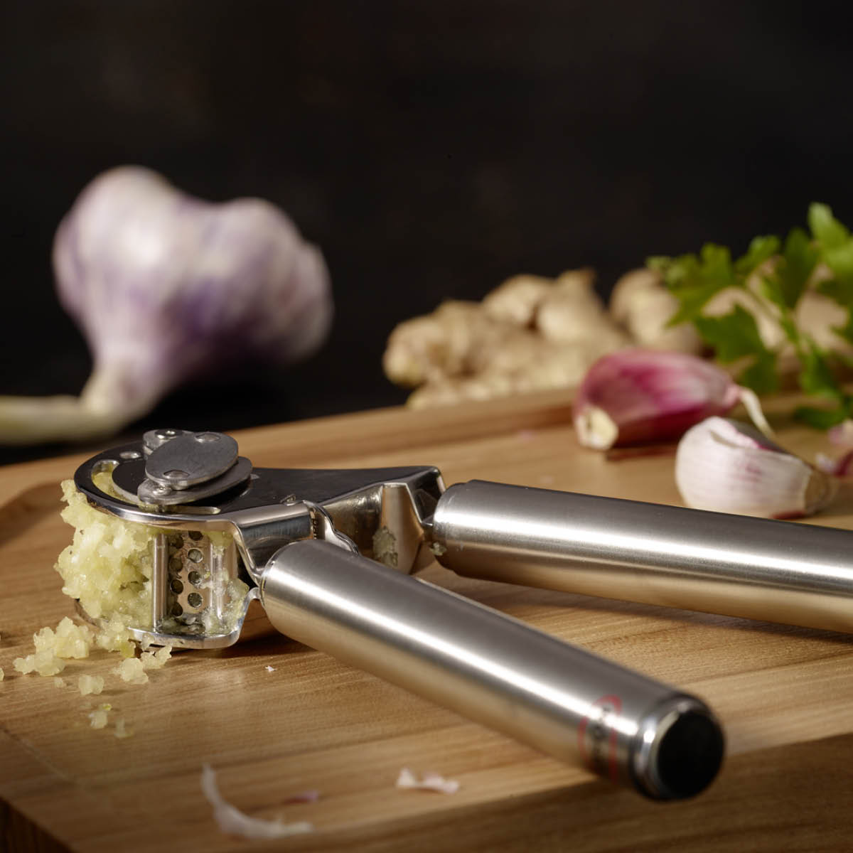 Vitlökspress Stål 20 cm