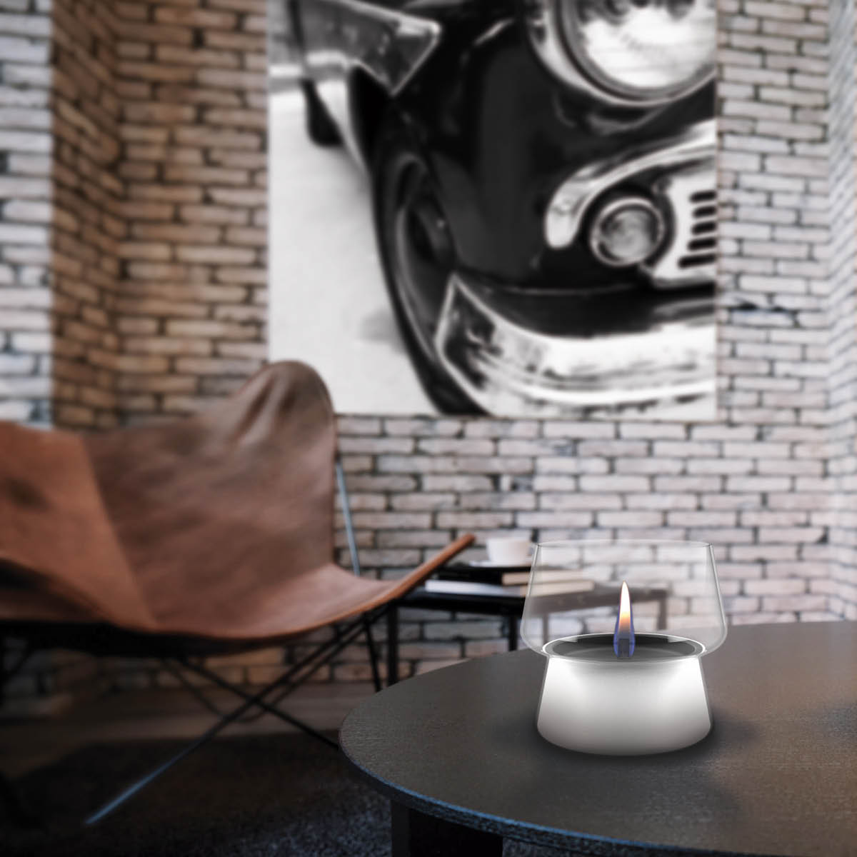 Amaryllis Lykta 14 cm Vit