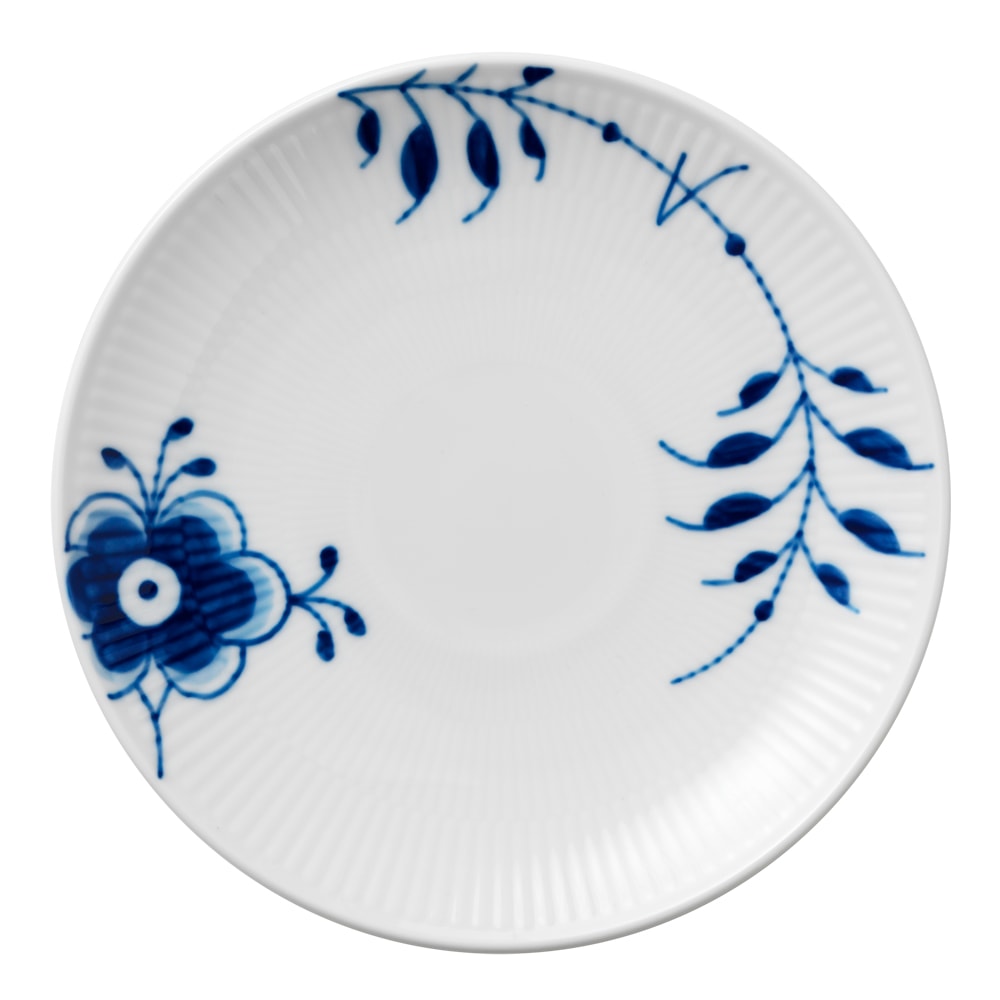 Blue Fluted Mega Tallrik coupe 19 cm