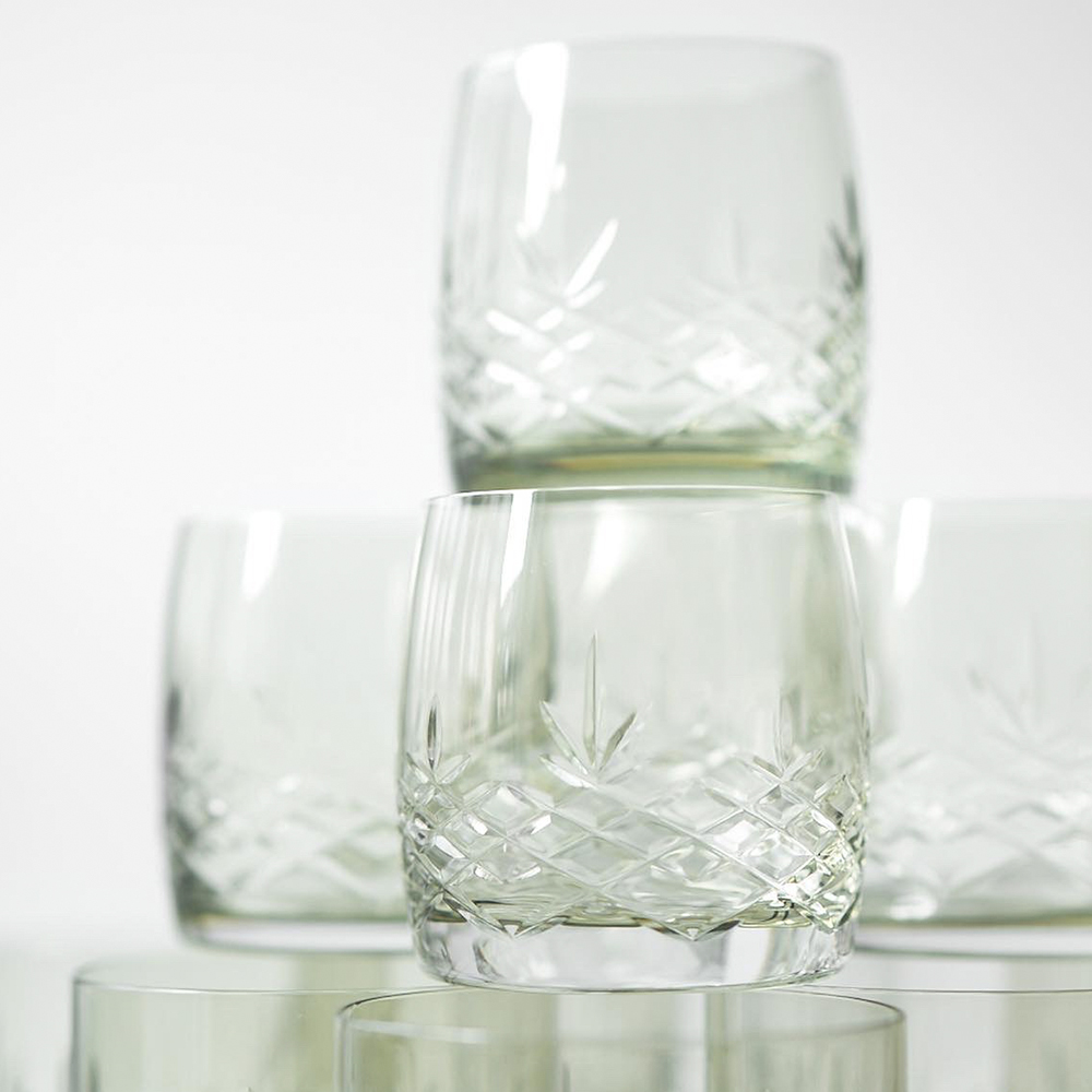 Crispy Aqua Glas 23 cl 2-pack Gr&ouml;n