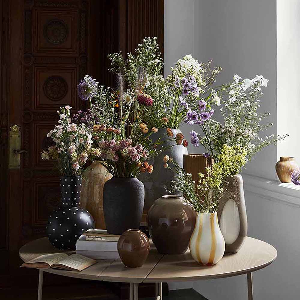 Ada Dot Vas 37 cm Brun/Vit