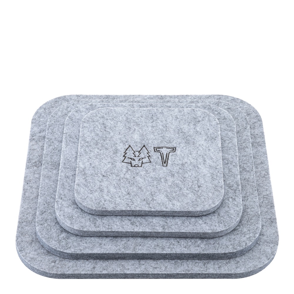 Grytunderlägg 4-pack Askgrå